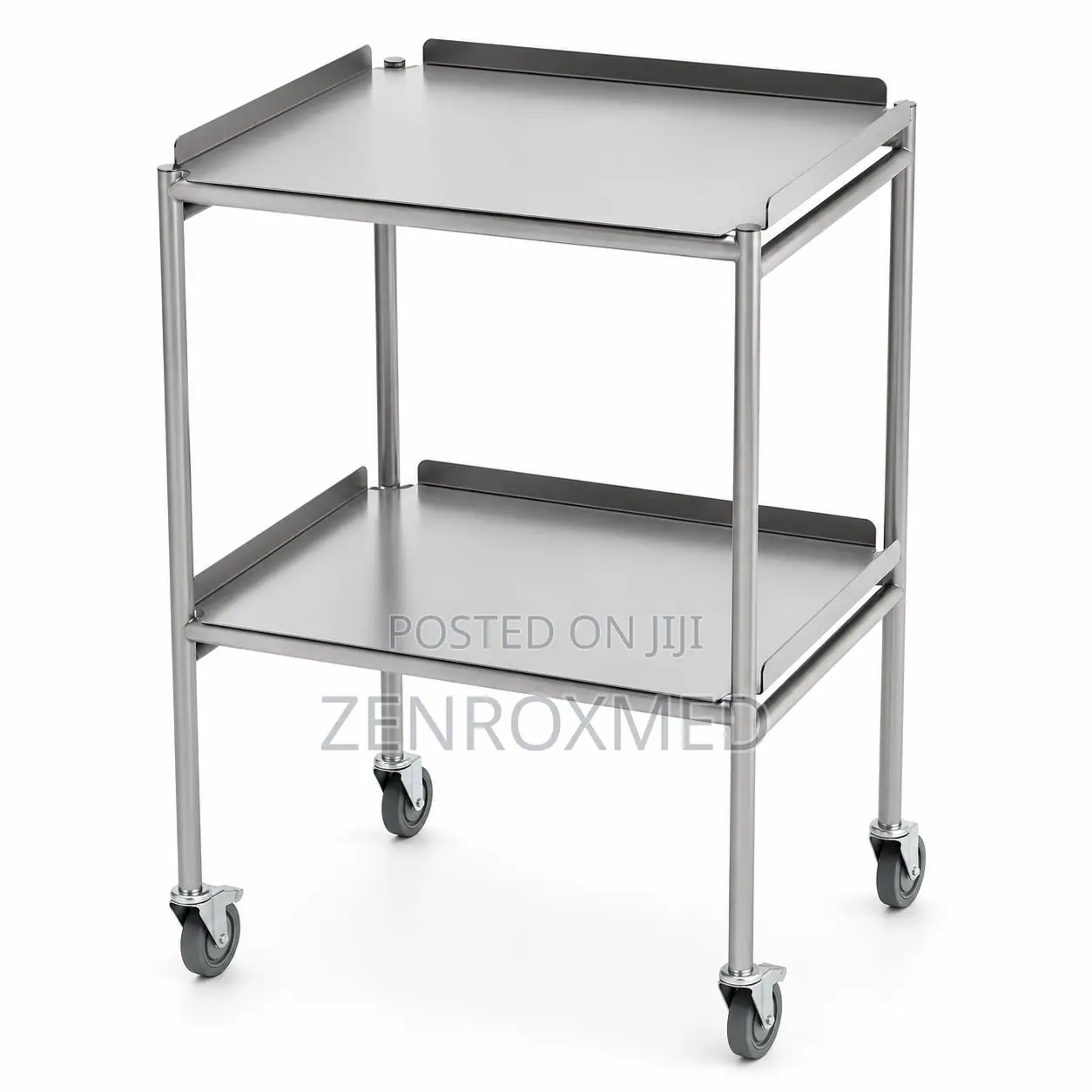Dressing Trolley - Stainless Steel (3-Shelf With Drawer)