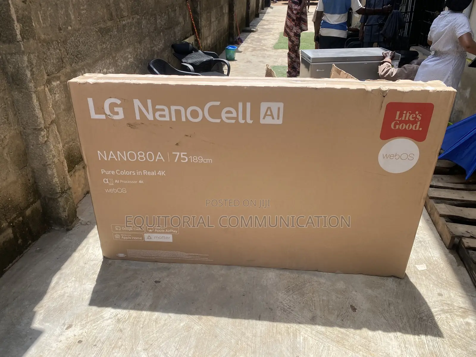 LG 75-Inch 4K NanoCell Smart TV 75NANO80A6A With Α7 AI Processor Gen8