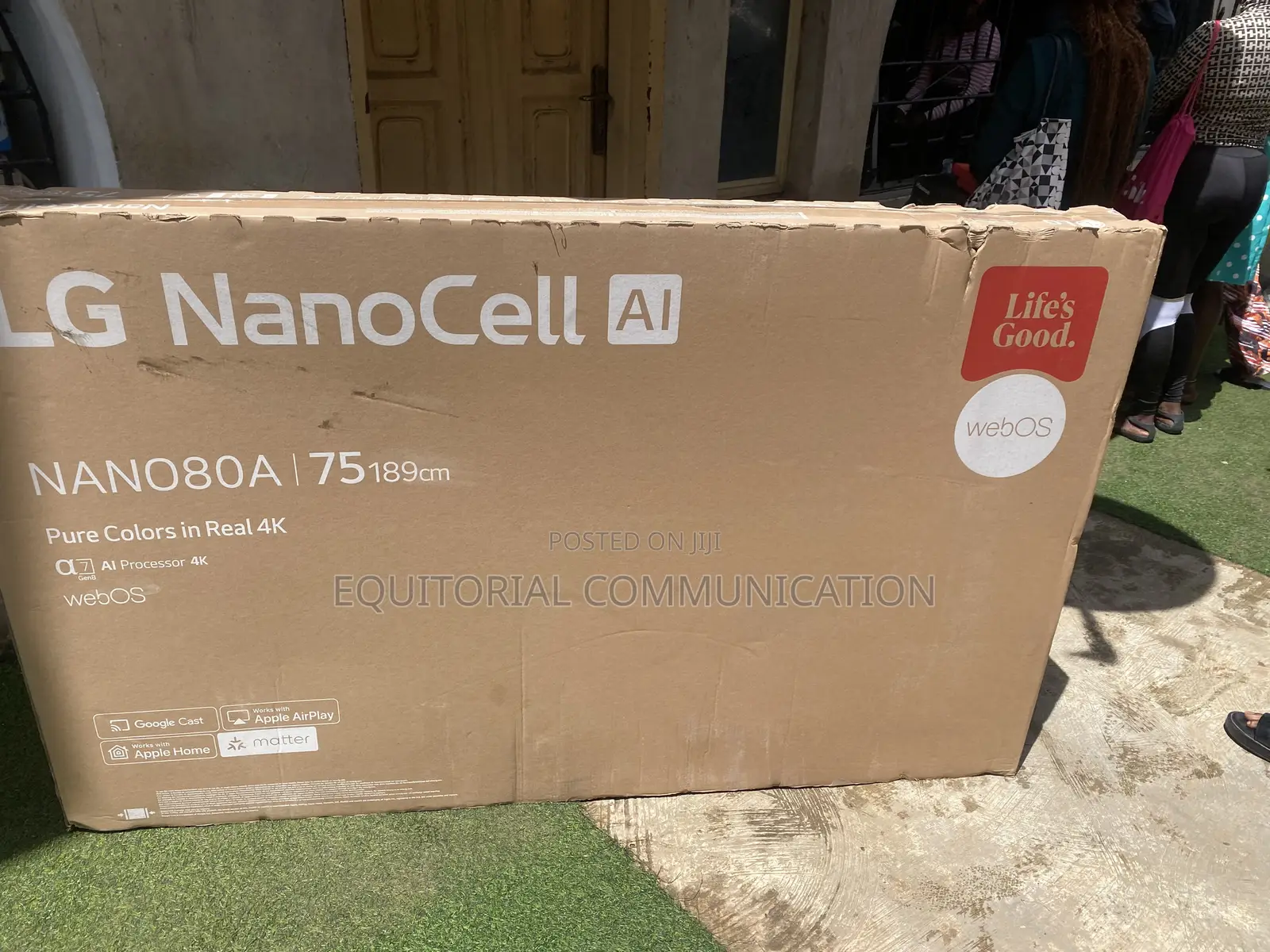 LG NanoCell 75NANO80A6A 75-Inch Smart TV With 4K Super Upscaling