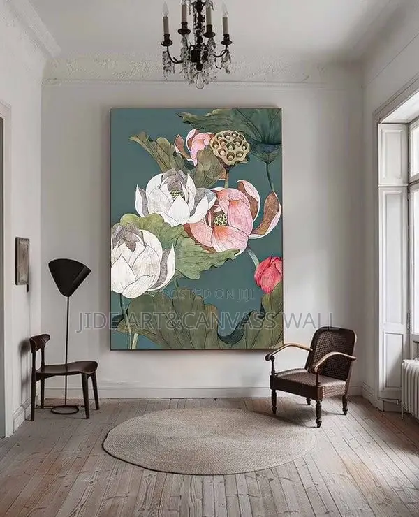 Modern Colorful Flowers Wall Art Interior Decors