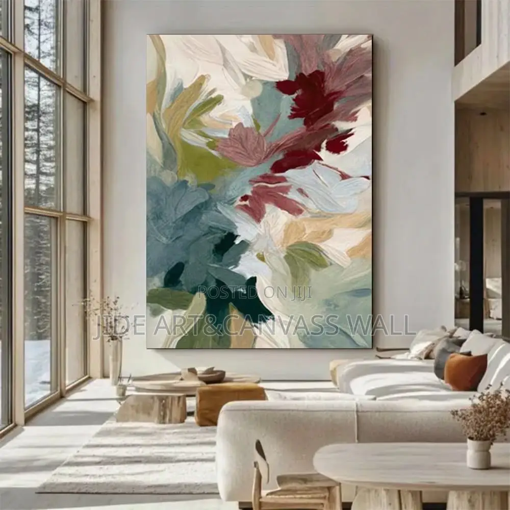 Modern Colorful Flowers Wall Art Interior Decors