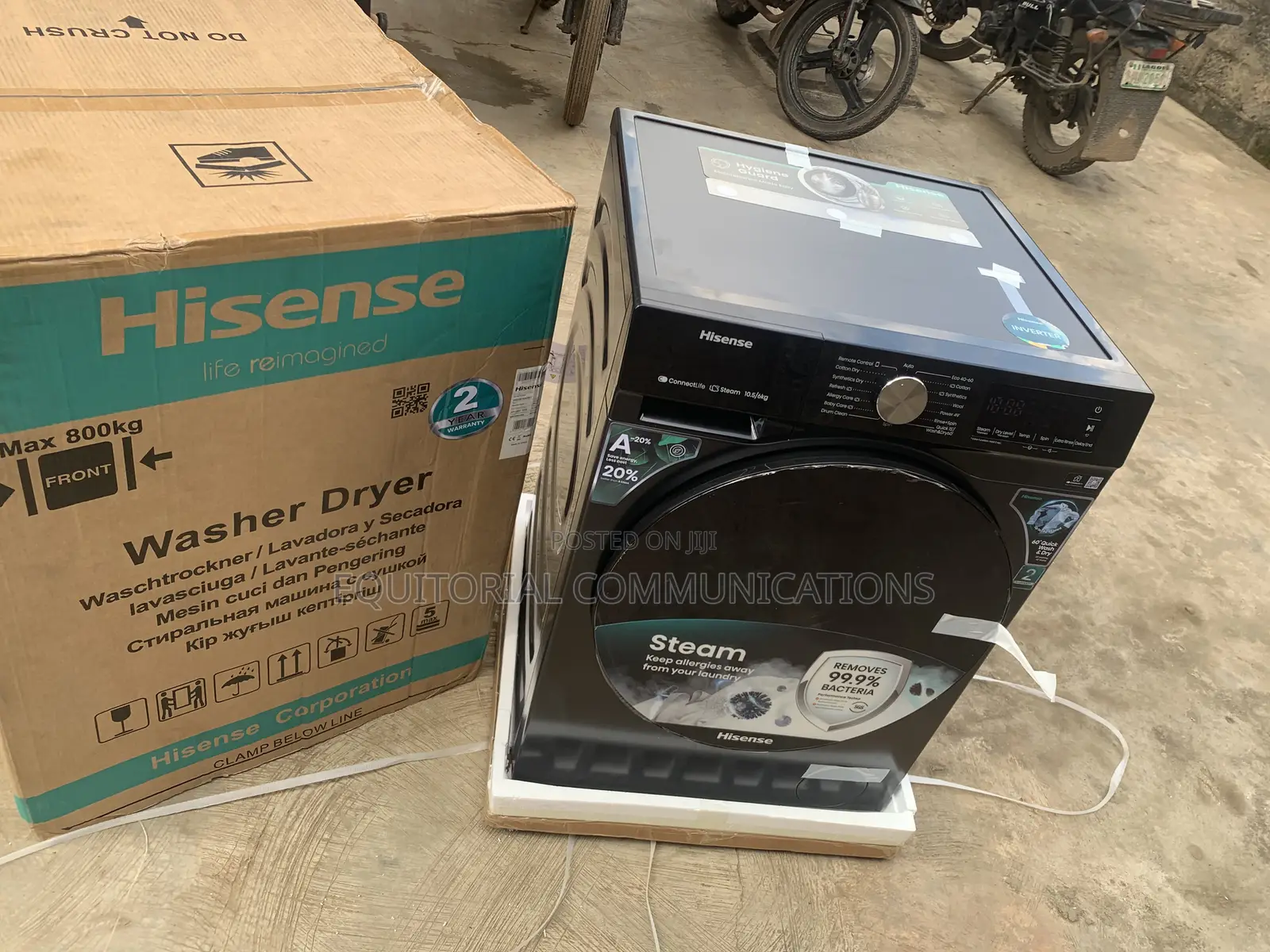 Hisense 10.5kg Wash / 6kg Dry – Refined Laundry Convenience