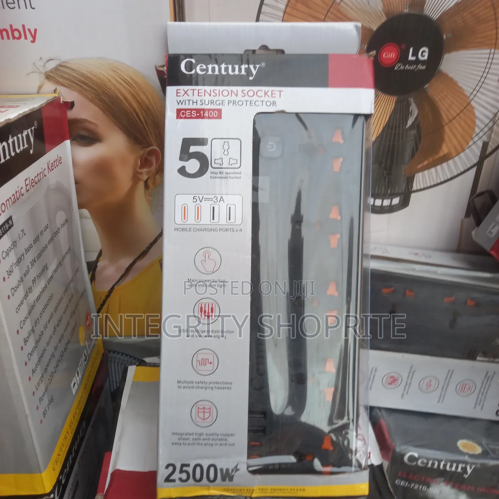 Century Extension Socket With Surge Protector