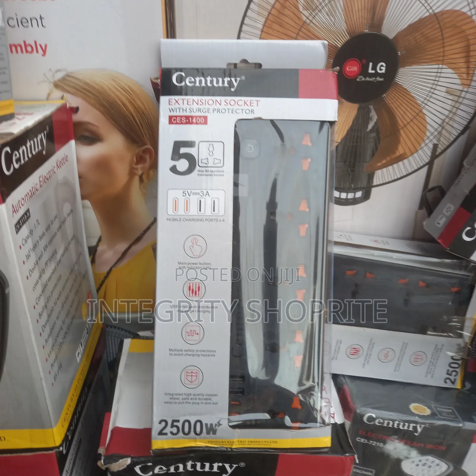 Century Extension Socket With Surge Protector