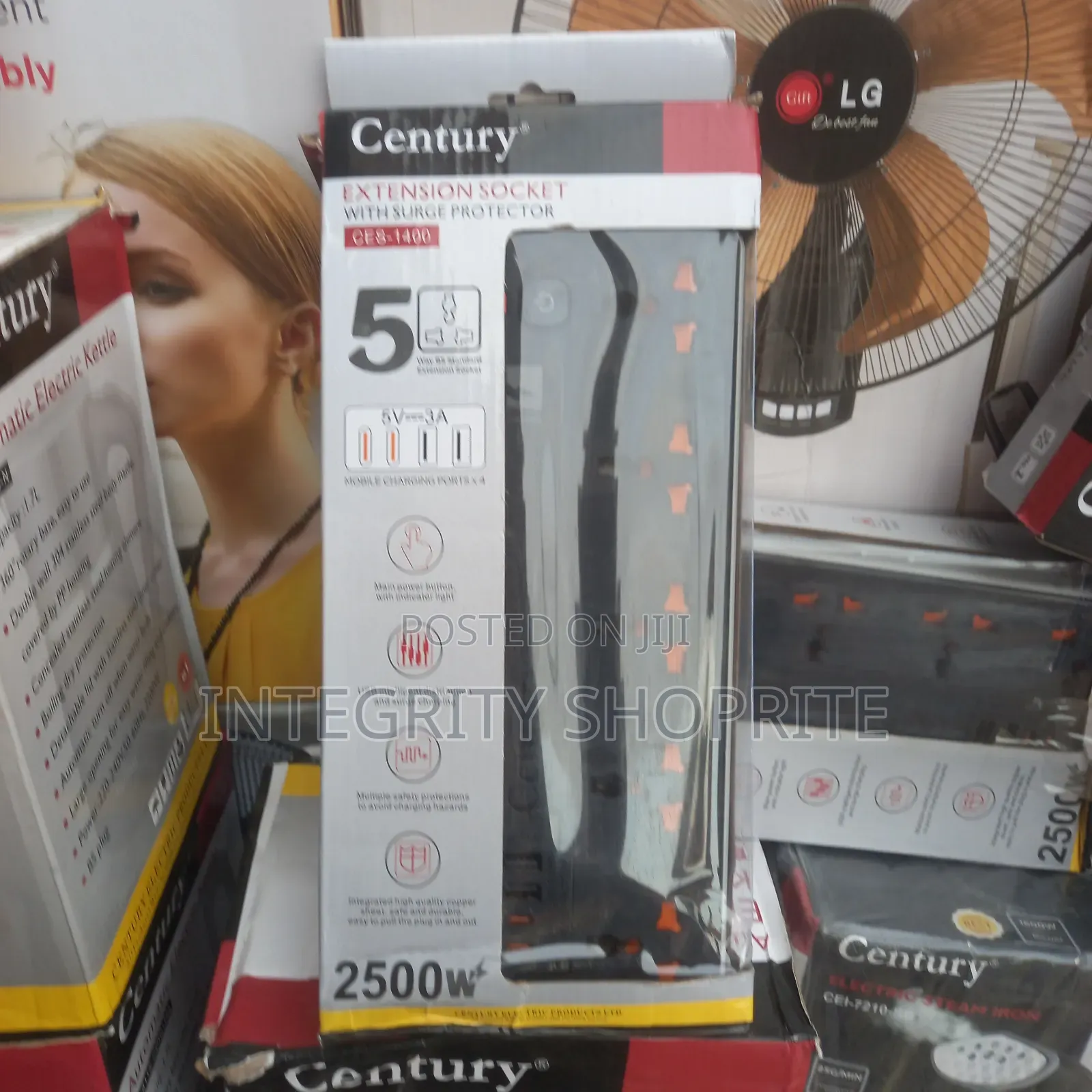 Century Extension Socket With Surge Protector