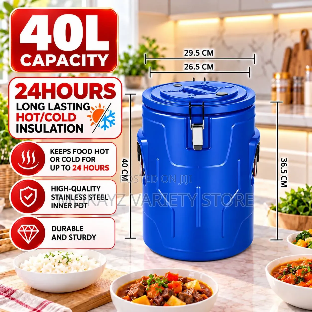 40l Heavy Duty Stainless Steel Inner Warmer/Cooler