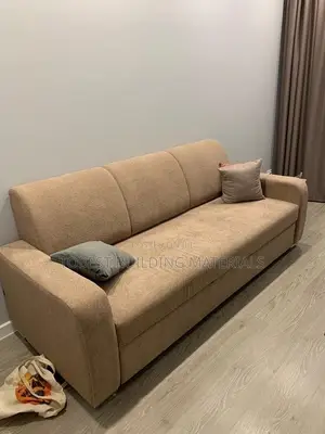 Modern Textured Fabric Living Room Couch