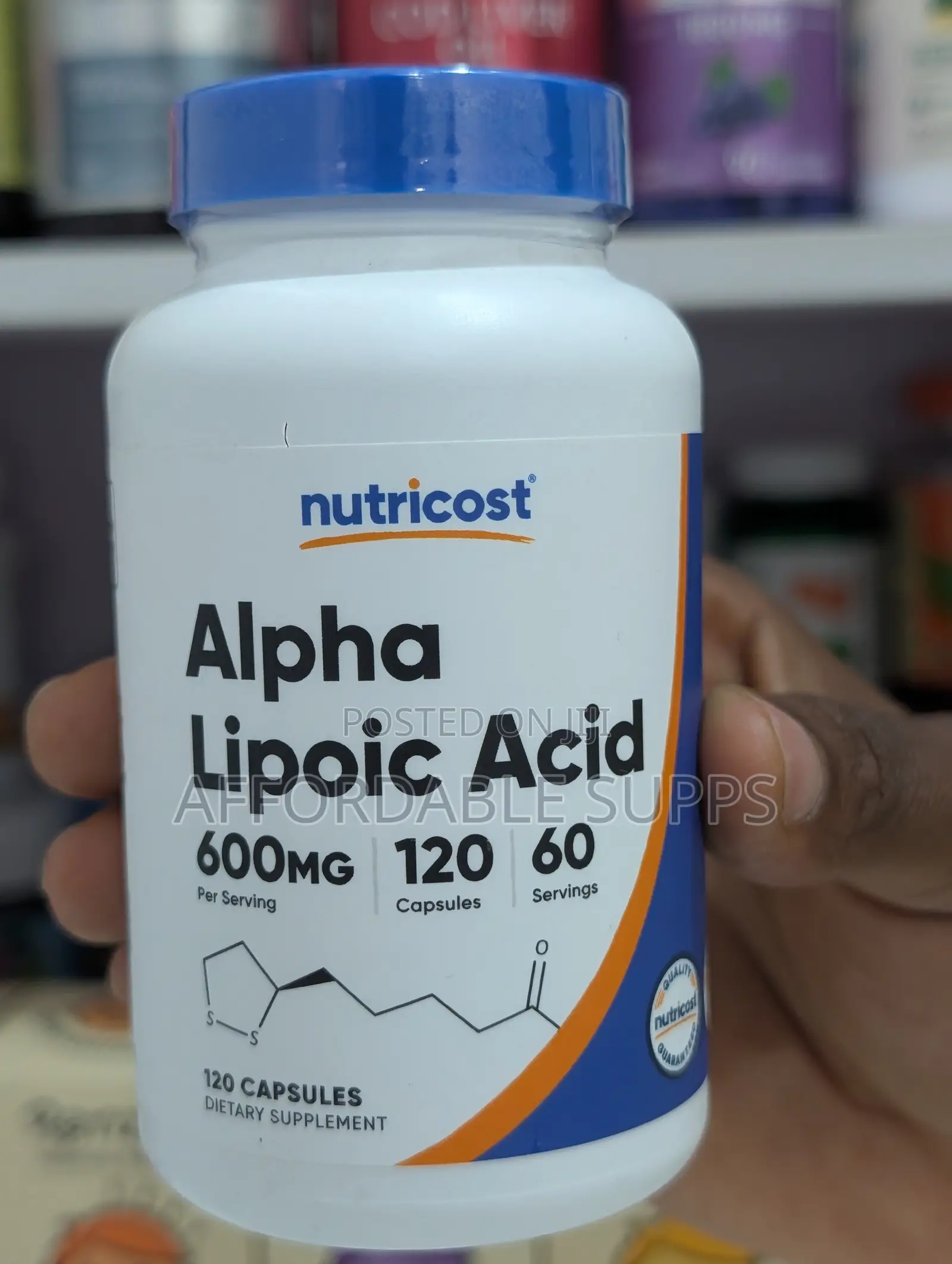 Nutricost Alpha Lipoic Acid 600mg – 120 Capsules
