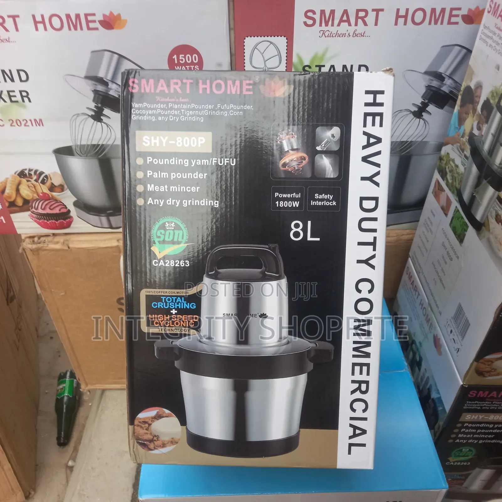 Smart Home 8L Heavy Duty Yam Pounder