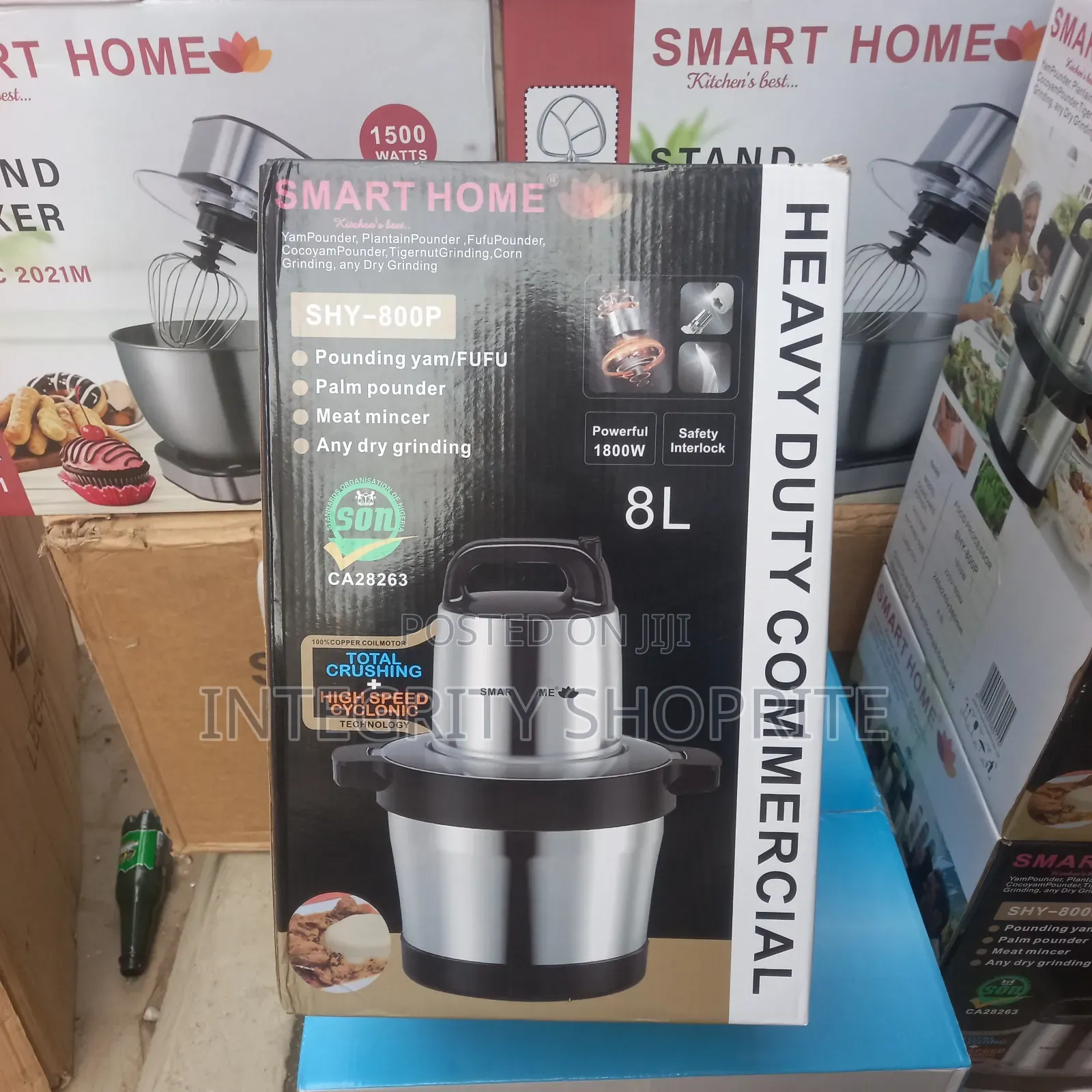 Smart Home 8L Heavy Duty Yam Pounder