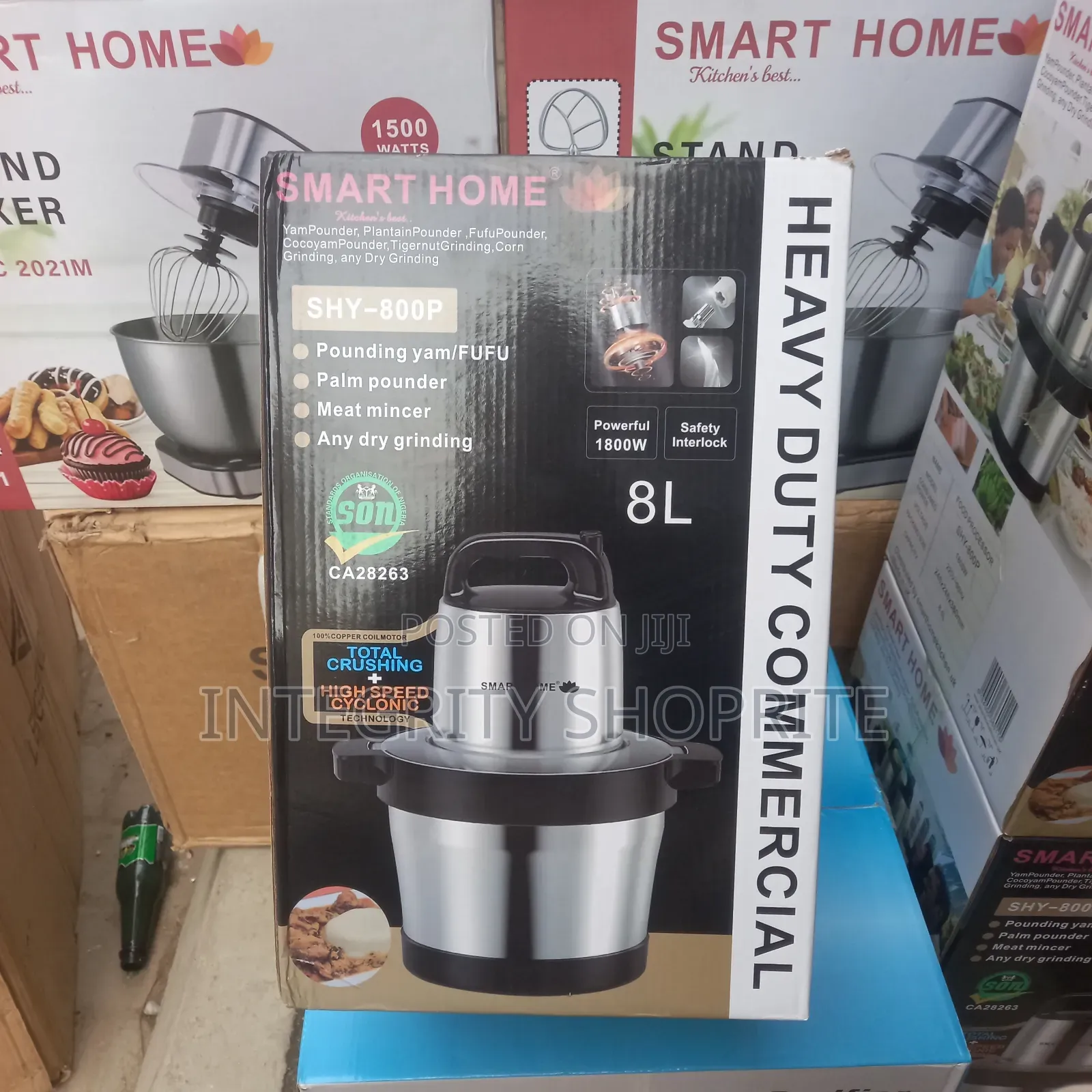Smart Home 8L Heavy Duty Yam Pounder