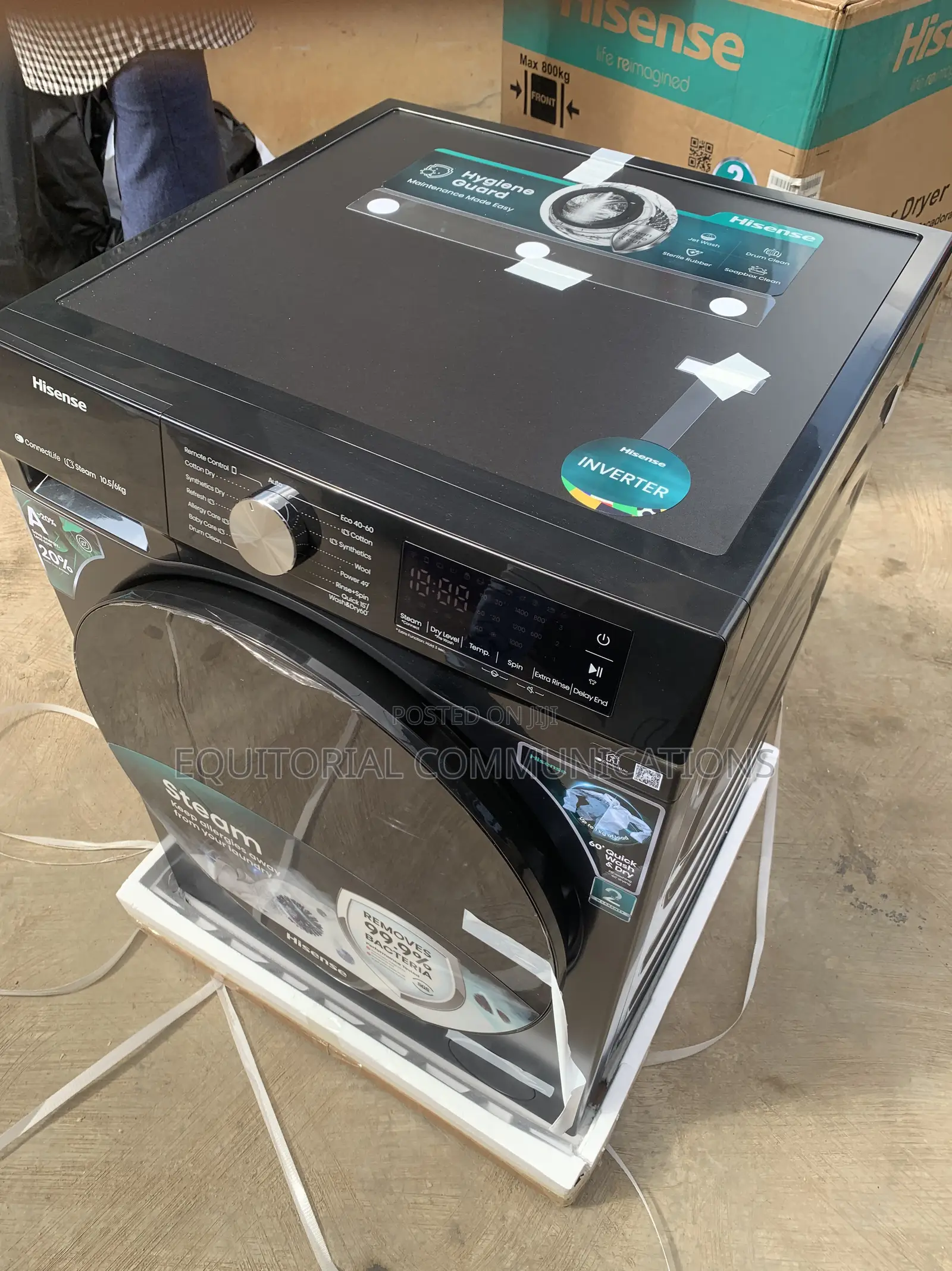 Hisense WD3S1043BT – 10.5kg Wash. 6kg Dry. Done.