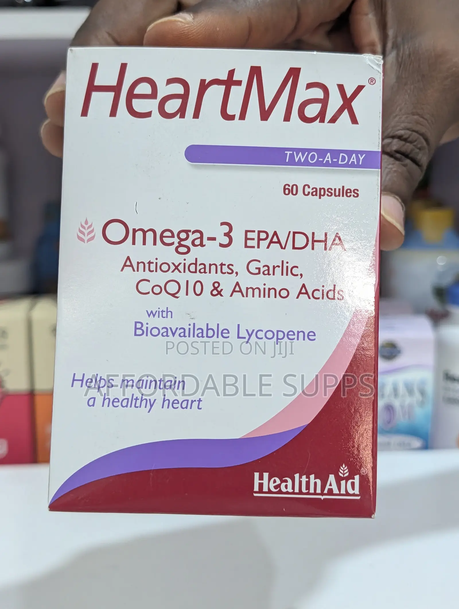 HealthAid HeartMax Omega-3 – Heart Health Support, 60 Capsules
