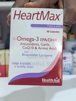 HealthAid HeartMax Omega-3 – Heart Health Support, 60 Capsules