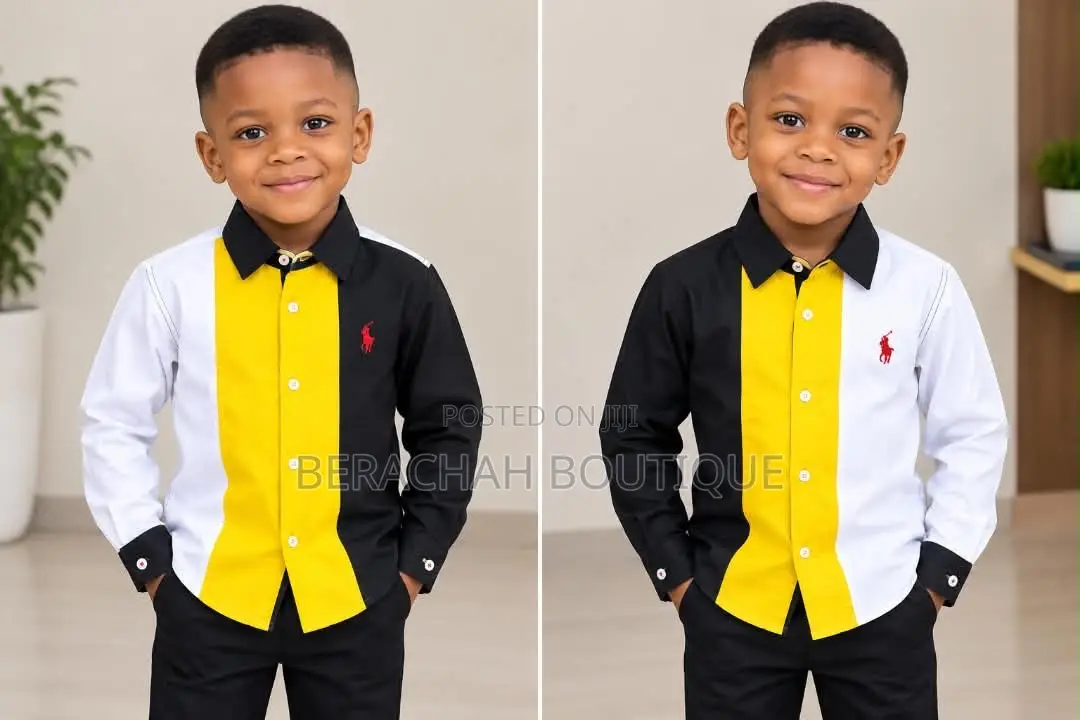 Sales Boys Stock Shirt Button Down Smart Shirt Stylist Outfit