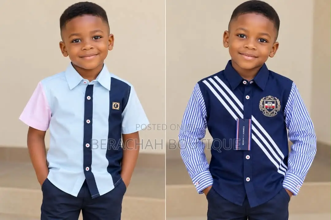 Sales Boys Stock Shirt Button Down Smart Shirt Stylist Outfit