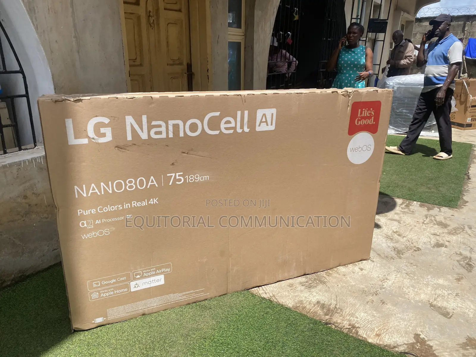 LG NanoCell 75NANO80A6A 75-Inch 4K UHD TV With Bluetooth and Wi-Fi