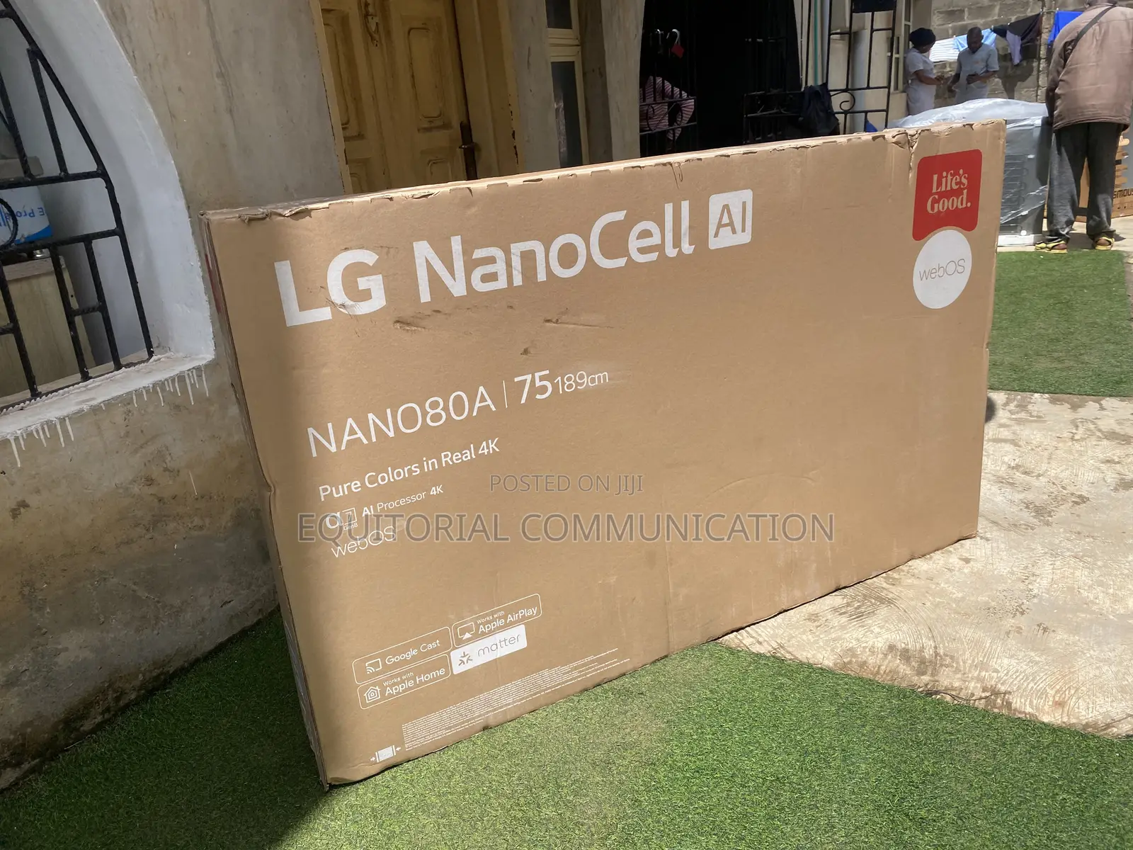 LG NanoCell 75NANO80A6A 75-Inch 4K UHD TV With Bluetooth and Wi-Fi