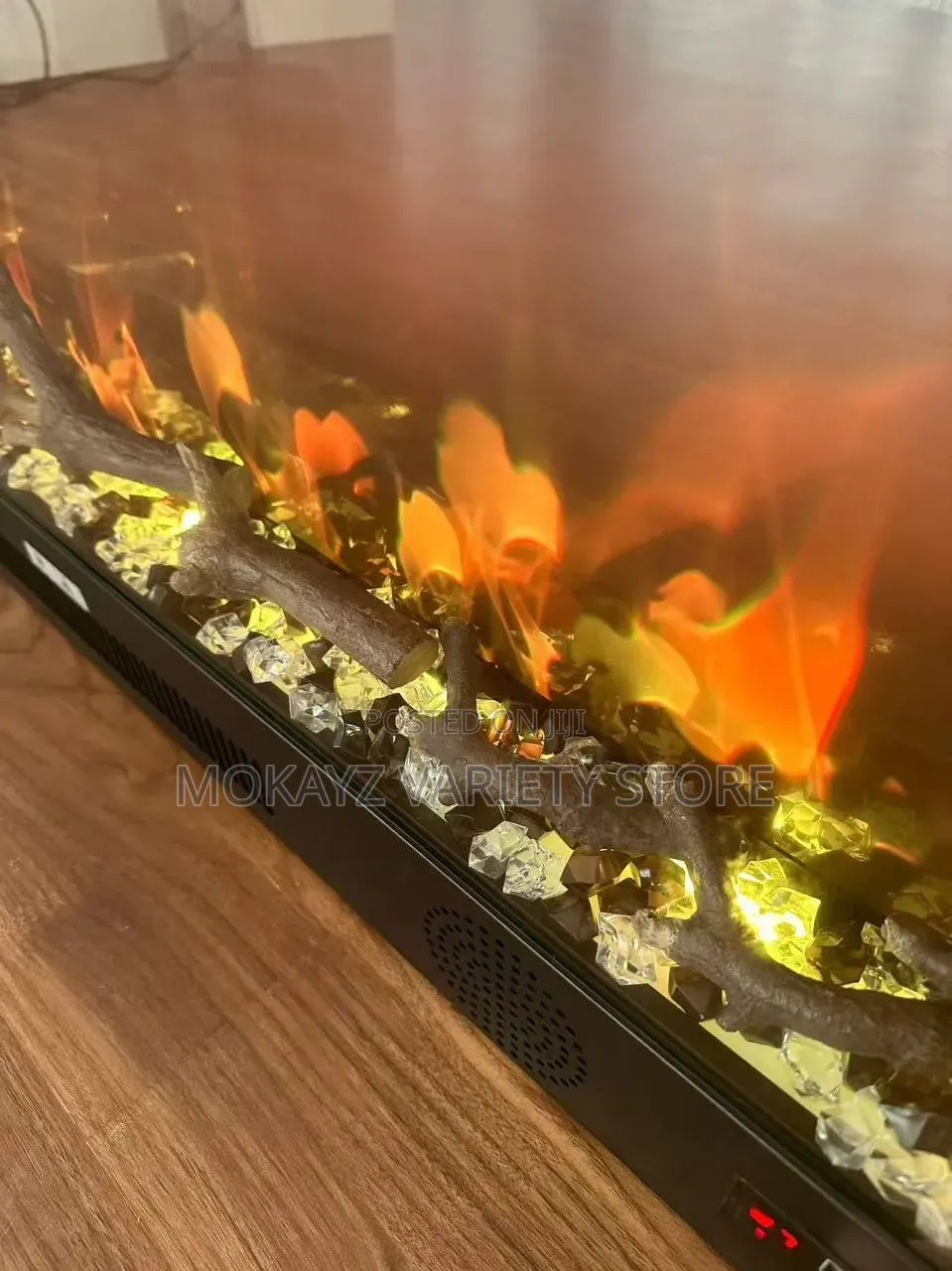 3in1 Smart Premium Decorative Electric Fireplace With Double Bluetooth