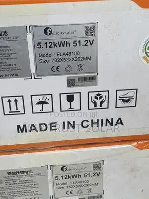 Felicity 5.12kwh 51.2v Lithium Battery
