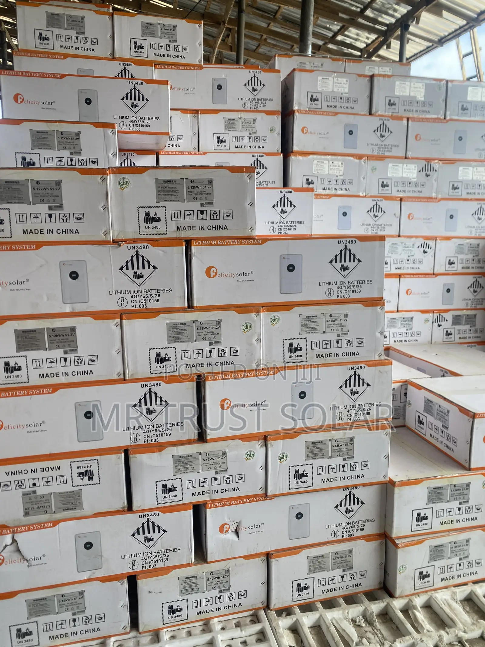 Felicity 5.12kwh 51.2v Lithium Battery