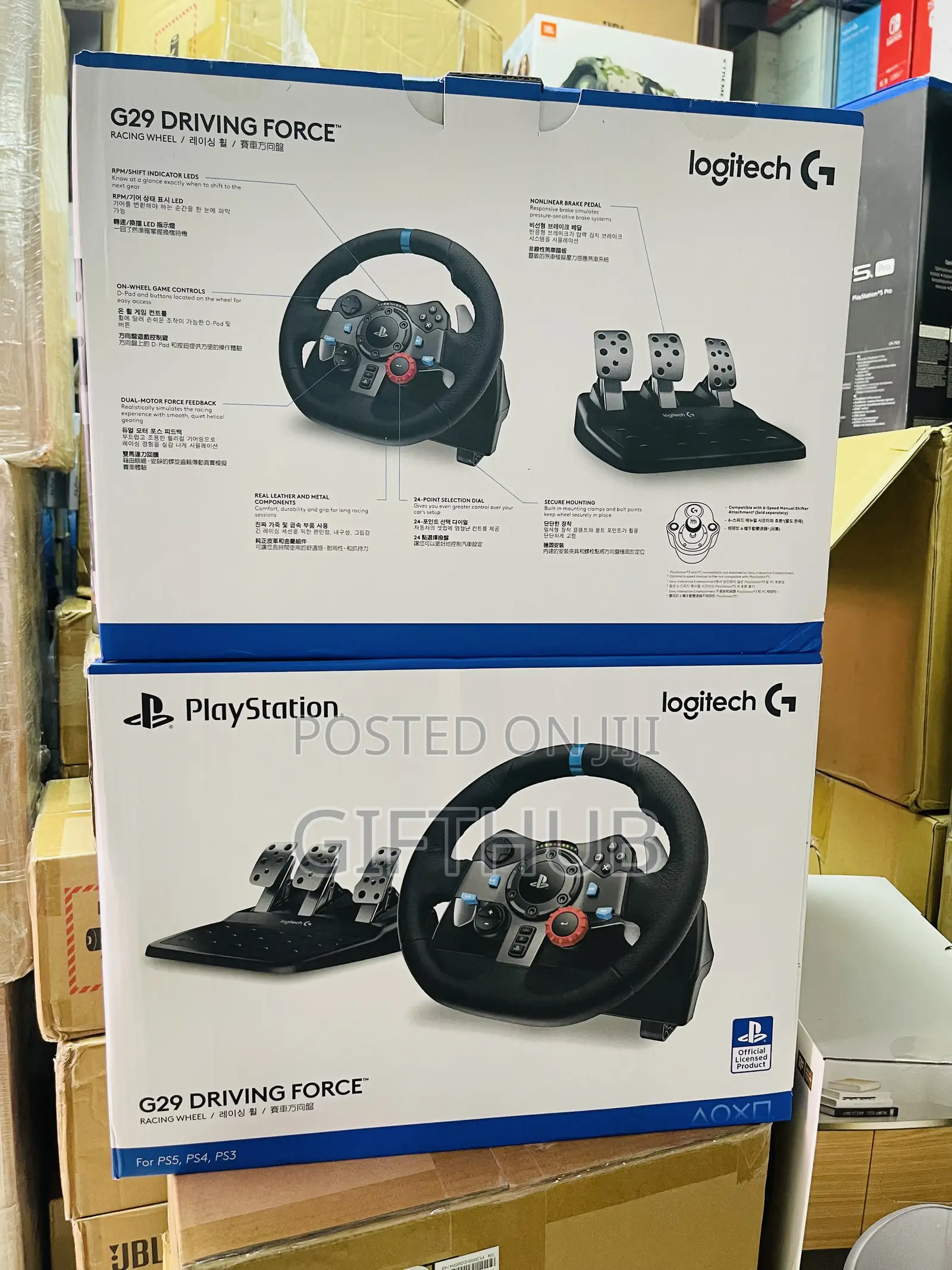 New Logitech G29 Driving Force Steering Wheel