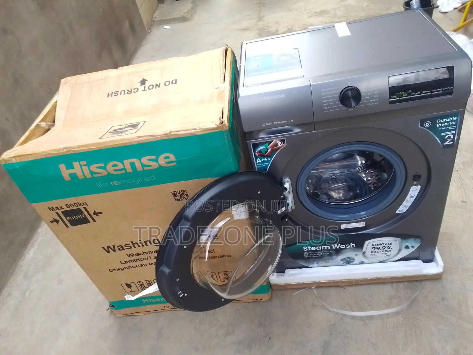 Hisense 7KG Front Load Laundry Appliance With Inverter Technology