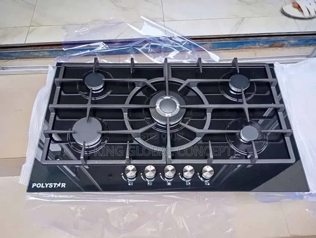 Polyester 90cm 5 Burner Metal Top