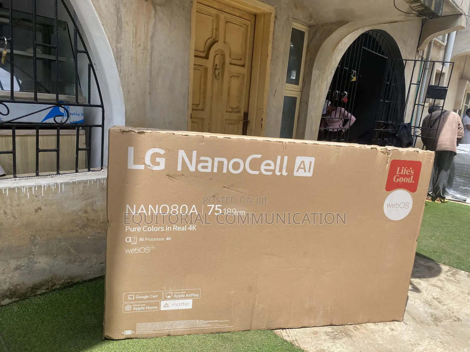 LG 75NANO80A6A Smart TV With NanoCell Colours and Α7 AI Processing