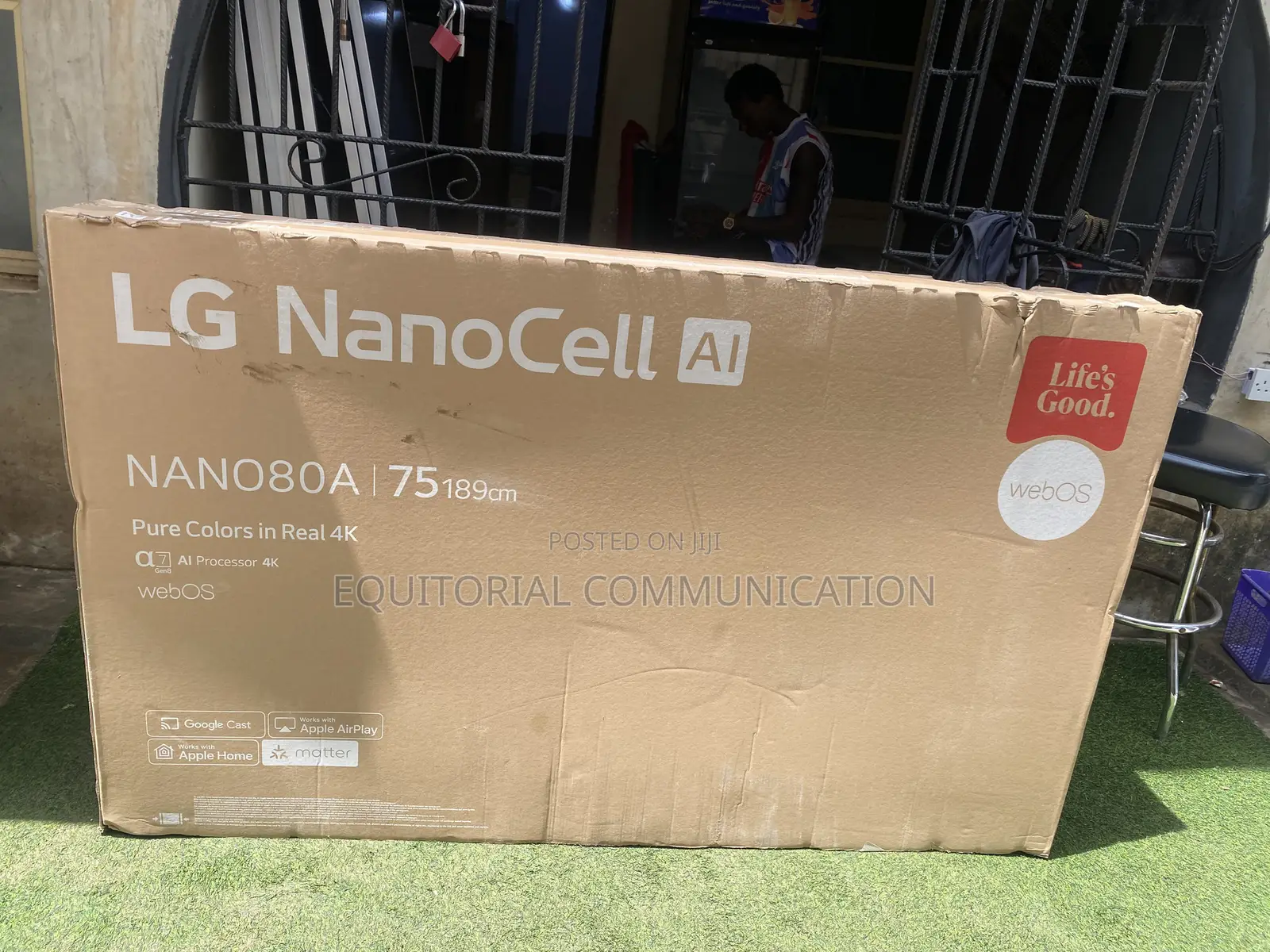 LG 75NANO80A6A Smart TV With NanoCell Colours and Α7 AI Processing