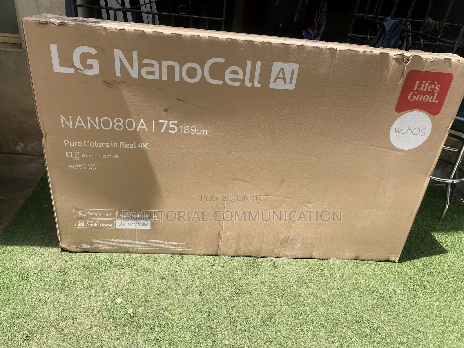 LG 75NANO80A6A 75-Inch UHD Smart TV With HDR10 and AI Sound Pro