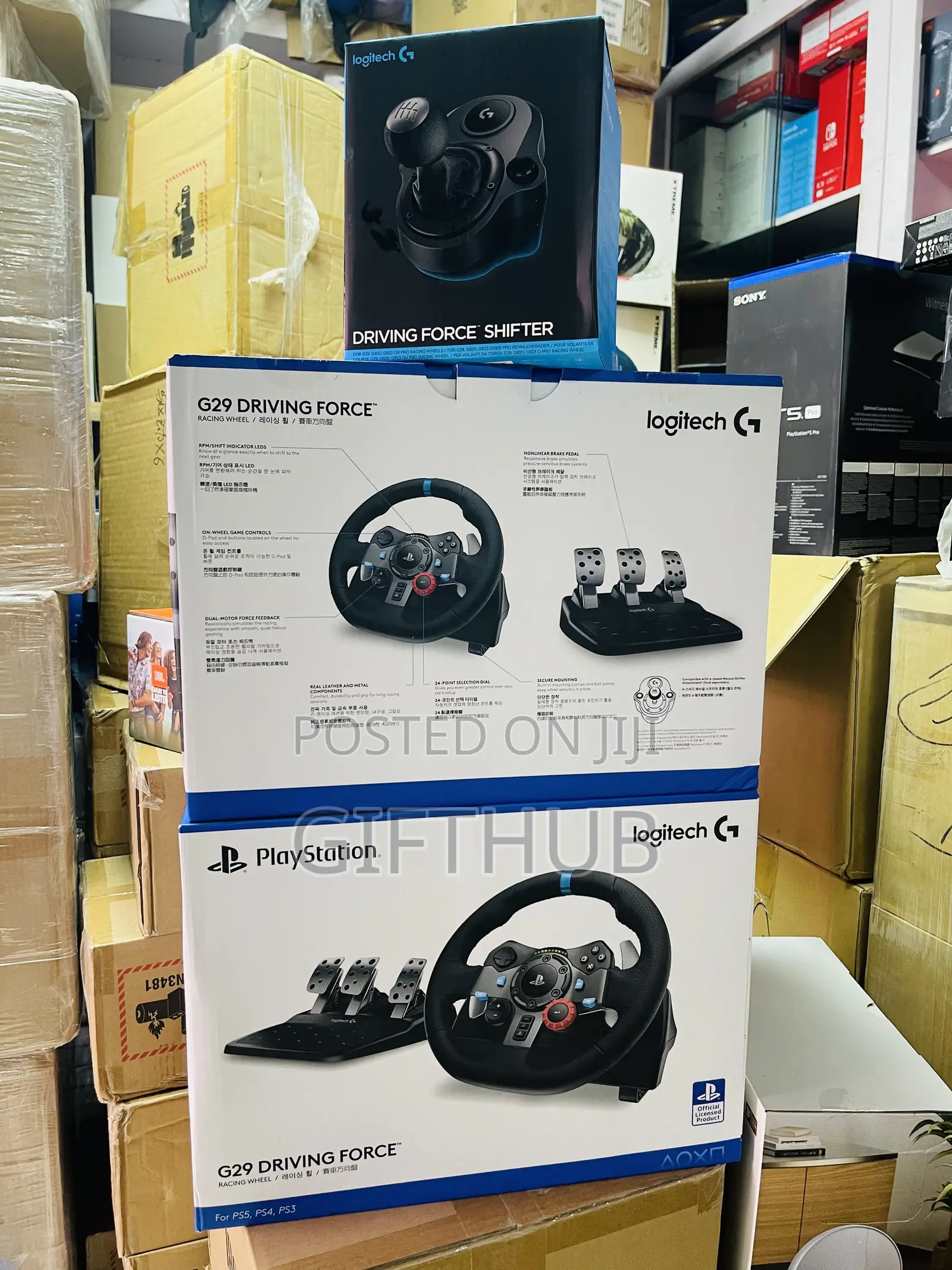 G29 Steering Wheel and Gear Shifter