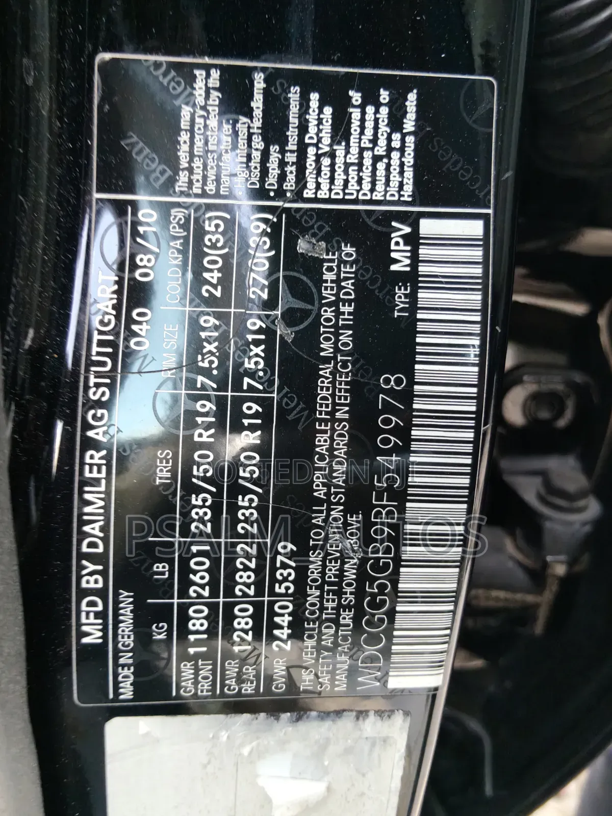 Mercedes-Benz GLK-Class 350 4MATIC 2011 Black