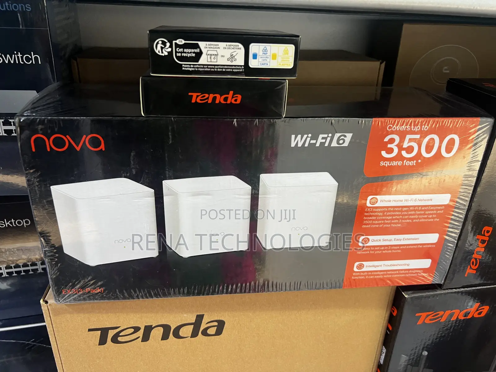 Tenda EX3 AX1500 Whole Home Mesh Wi-Fi 6 System