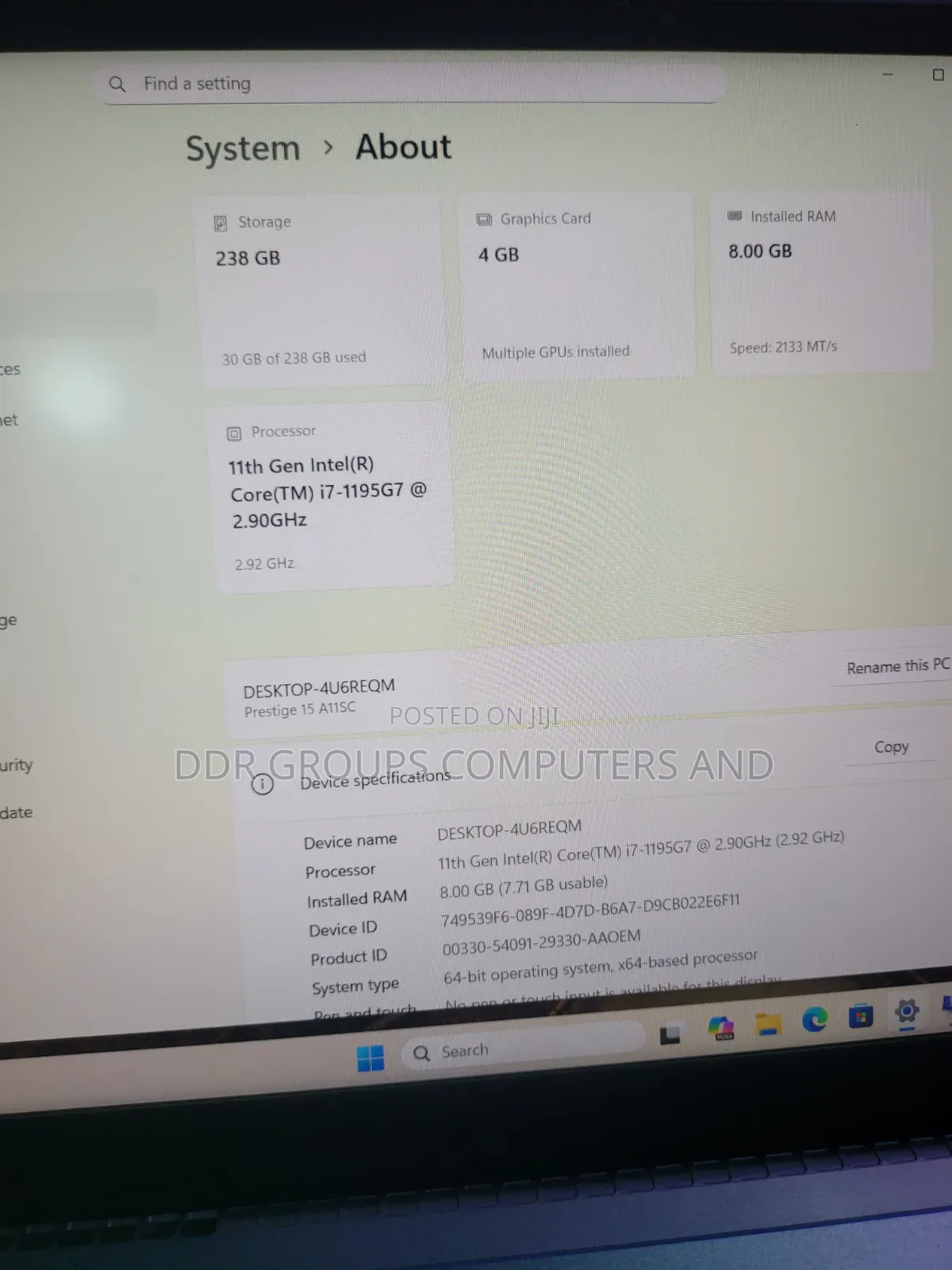 Laptop MSI Prestige 16 AI Studio 8GB Intel Core i7 SSD 256GB
