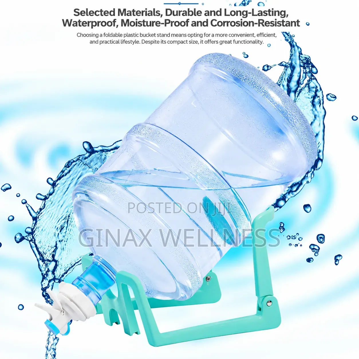 Foldable Water Dispenser Bottle Stand for Gallon Water Bottles