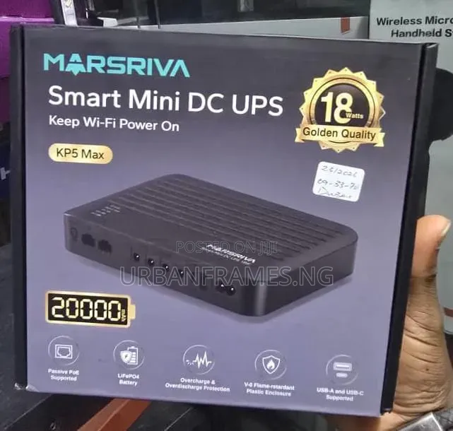 20,000 mAh Smart WiFi Mini Rc UPS / Router Power Bank