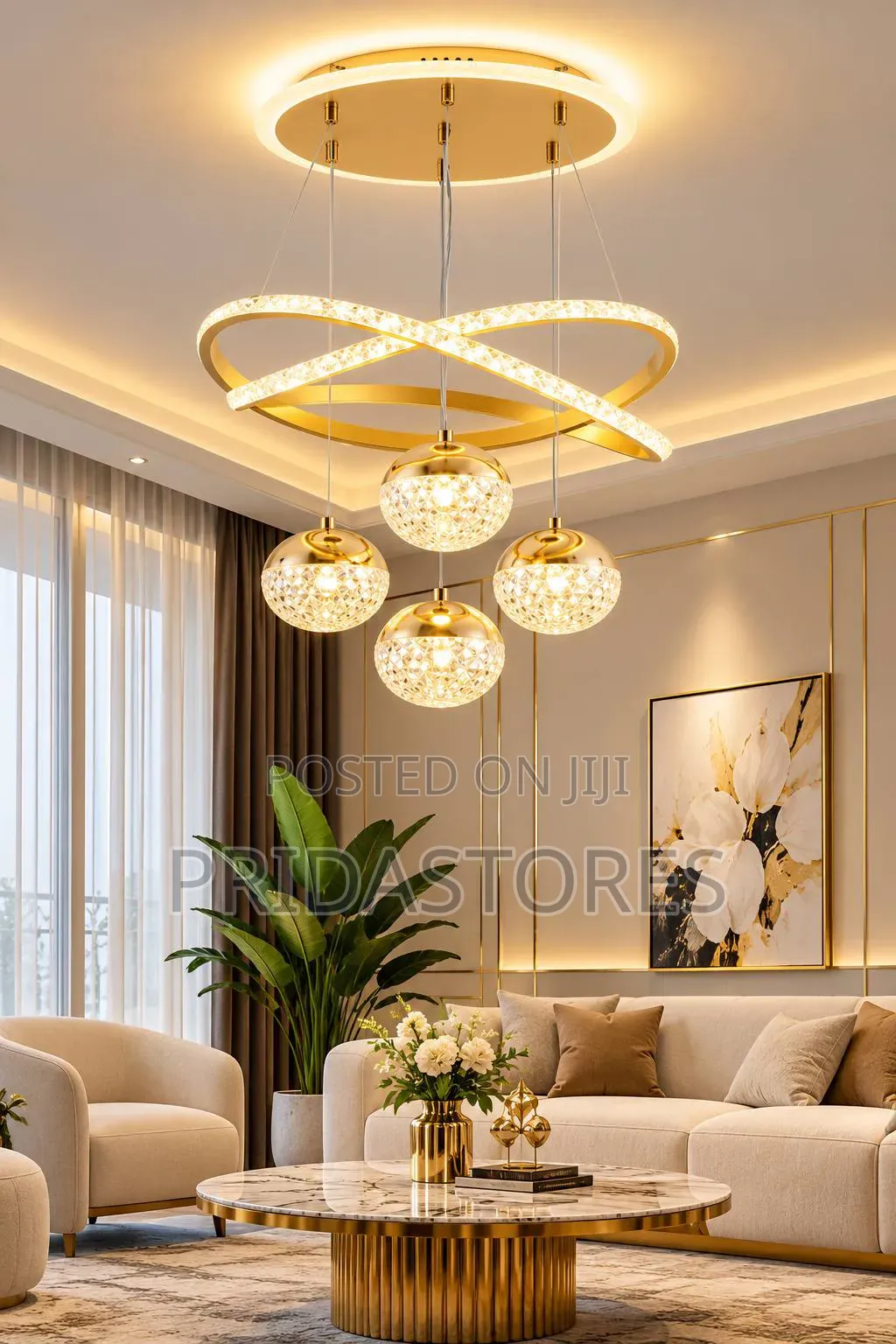 Modern Luxury LED Drop Chandelier