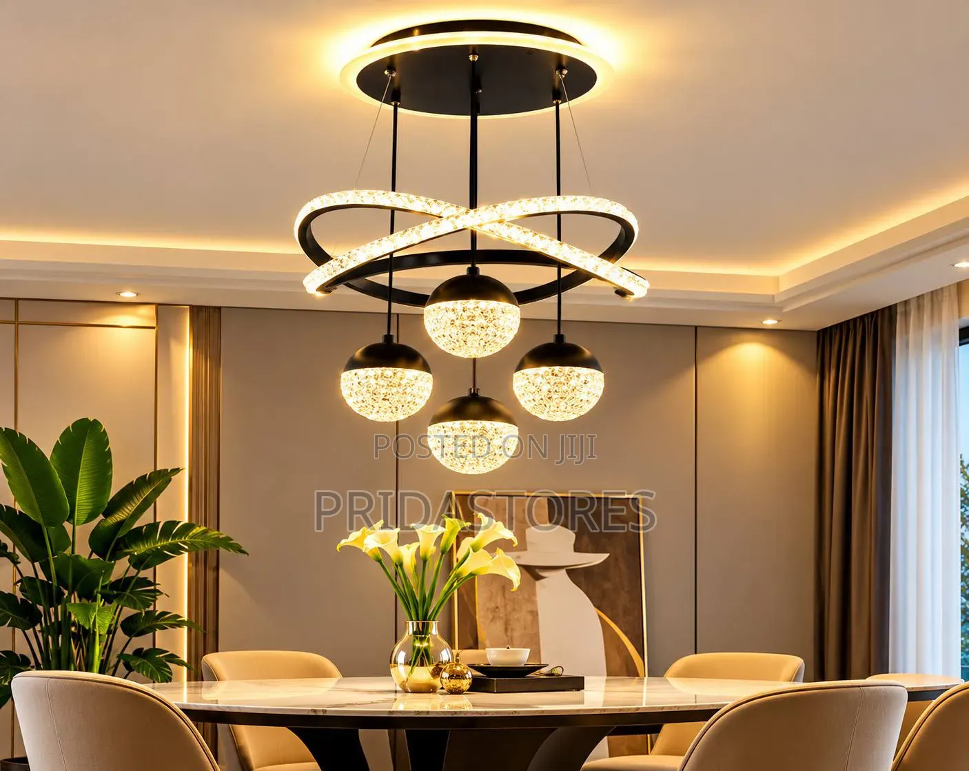 Modern Luxury LED Drop Chandelier