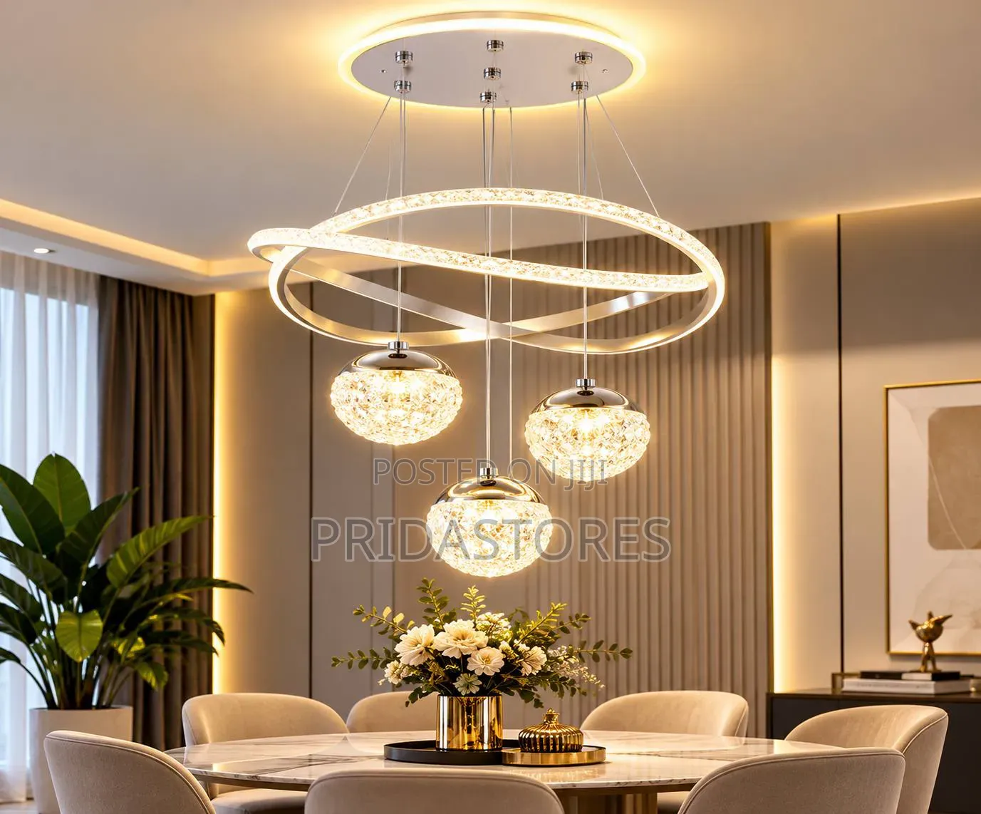 Modern Luxury LED Drop Chandelier