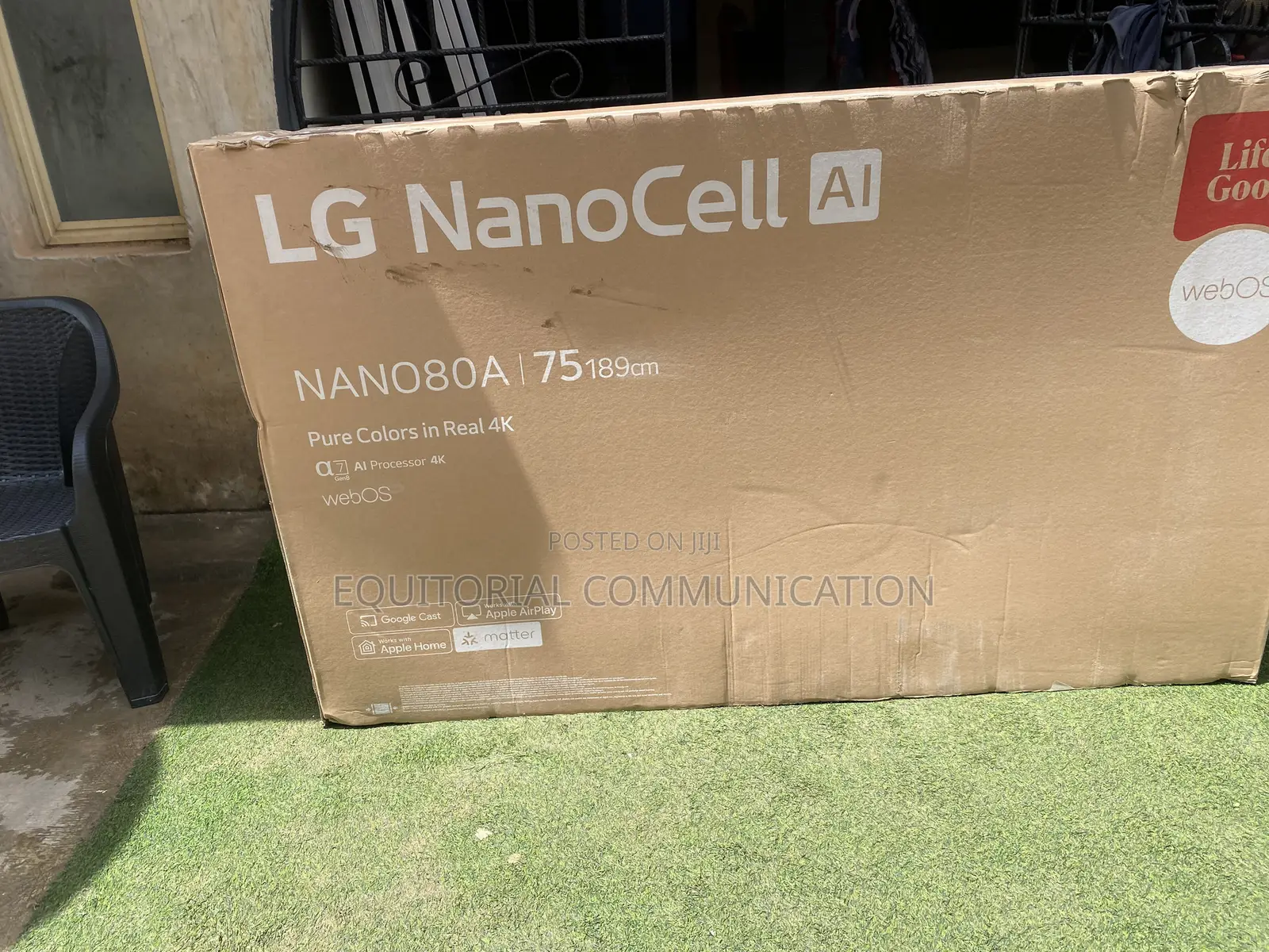 LG 75-Inch NanoCell Smart Television With AI Sound Pro and VRR 60Hz