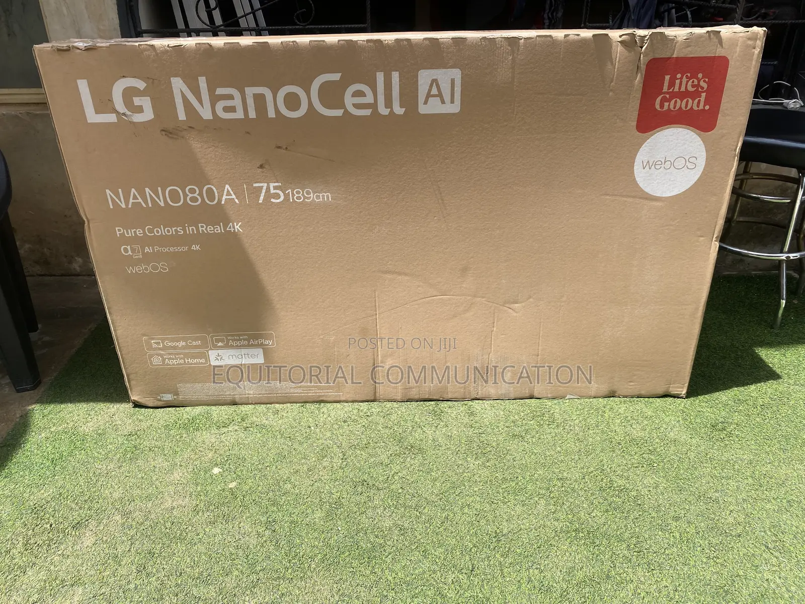 LG 75NANO80A6A 75-Inch 4K Smart TV With webOS 25 and HLG Support