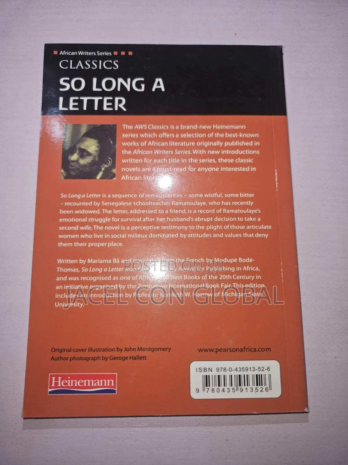 So Long a Letter Novel Storybook [ by Mariama BA]