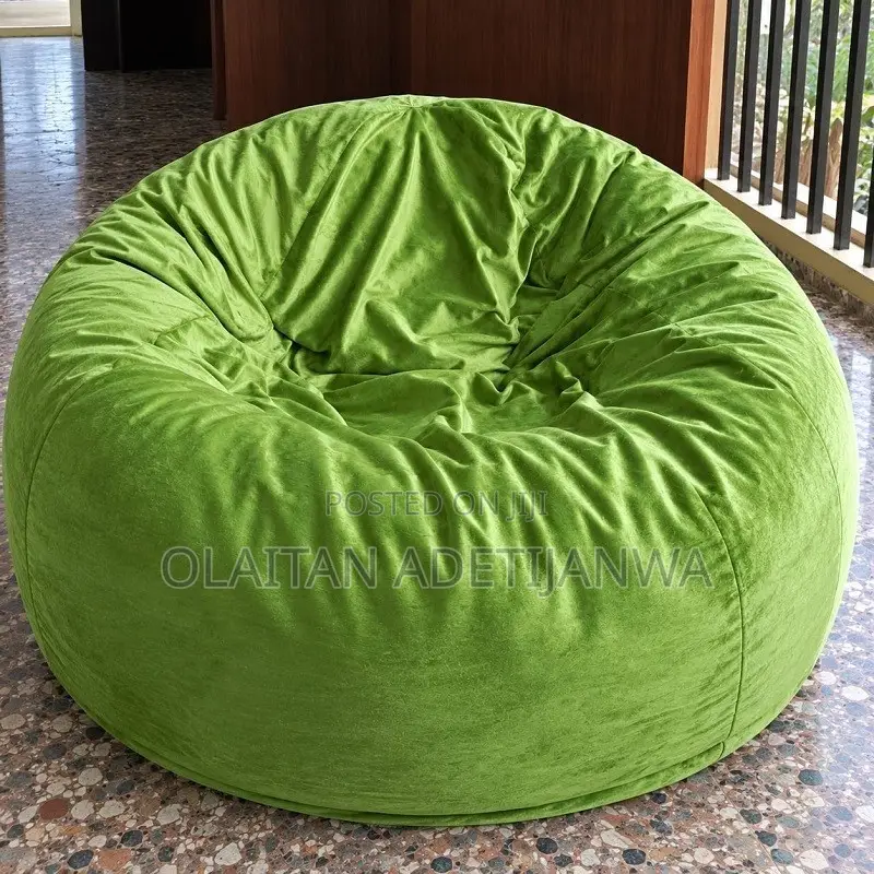 Green Boneless Beanbag With Removable and Washable Cover