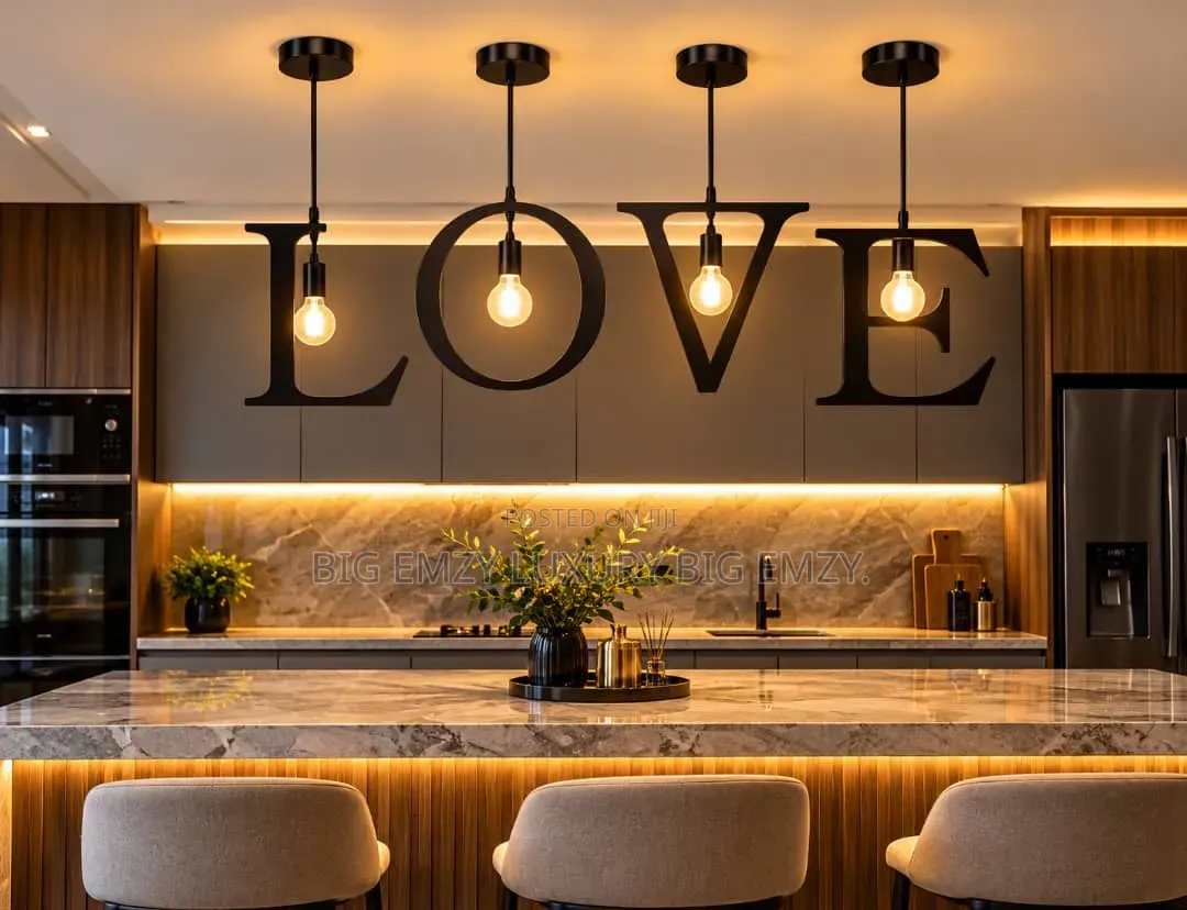 Alphabet Pendant Lights.