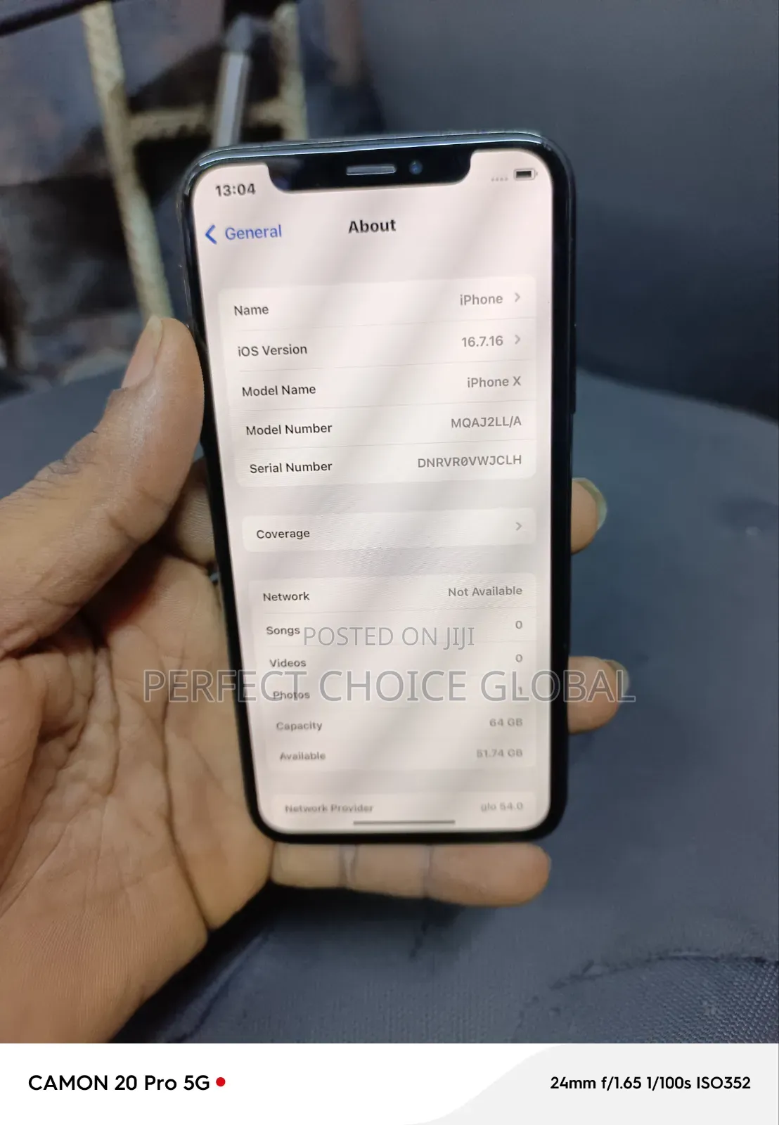 Apple iPhone X 64 GB Black
