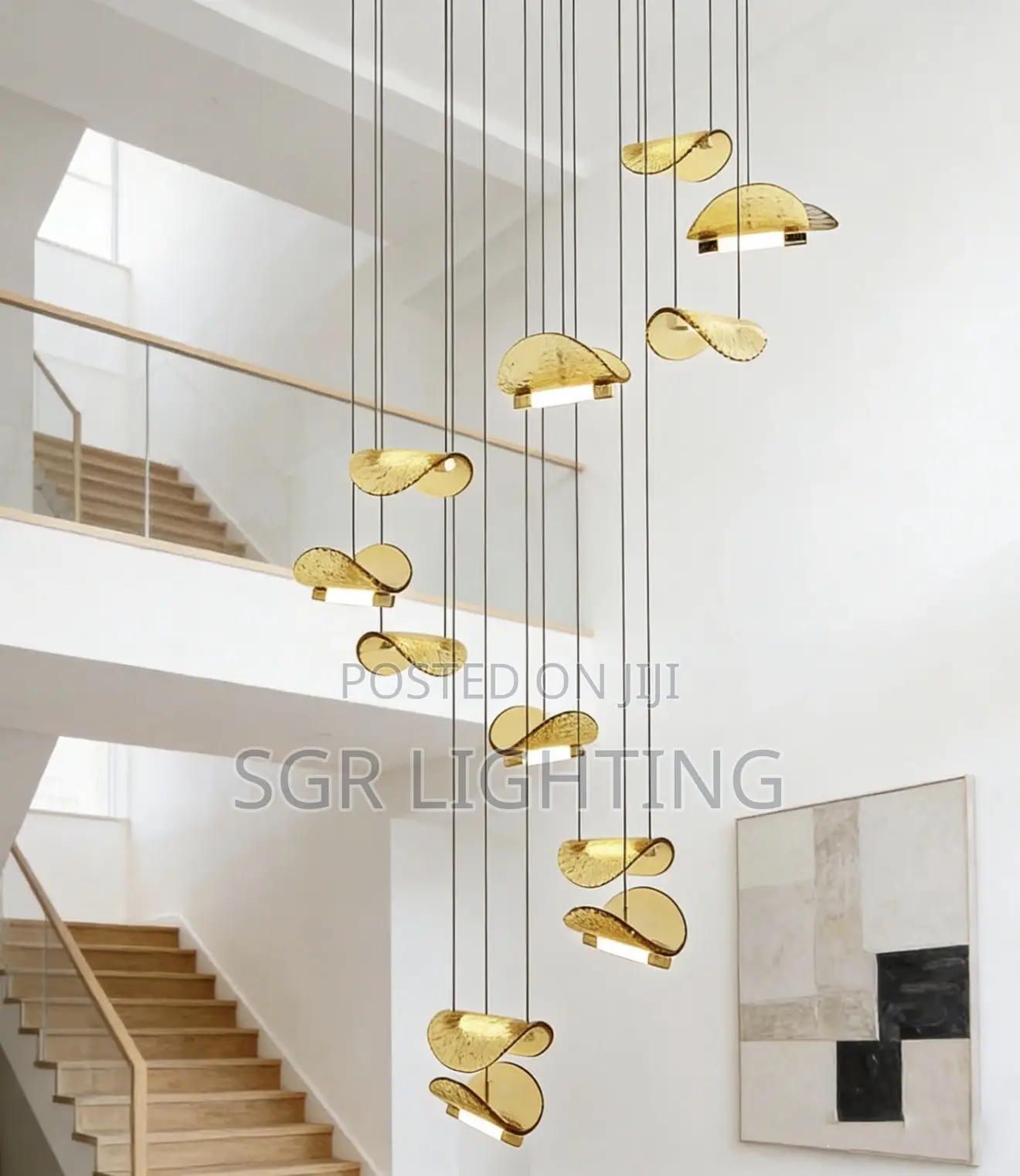 Modern Stairs and Hotel Lobby Chandelier,restaurant Chandelier