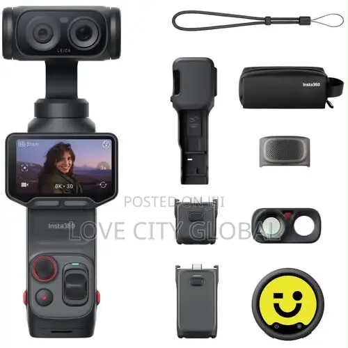Insta360 Luna Ultra 8K Action Pocket Camera Creator Bundle With Mic