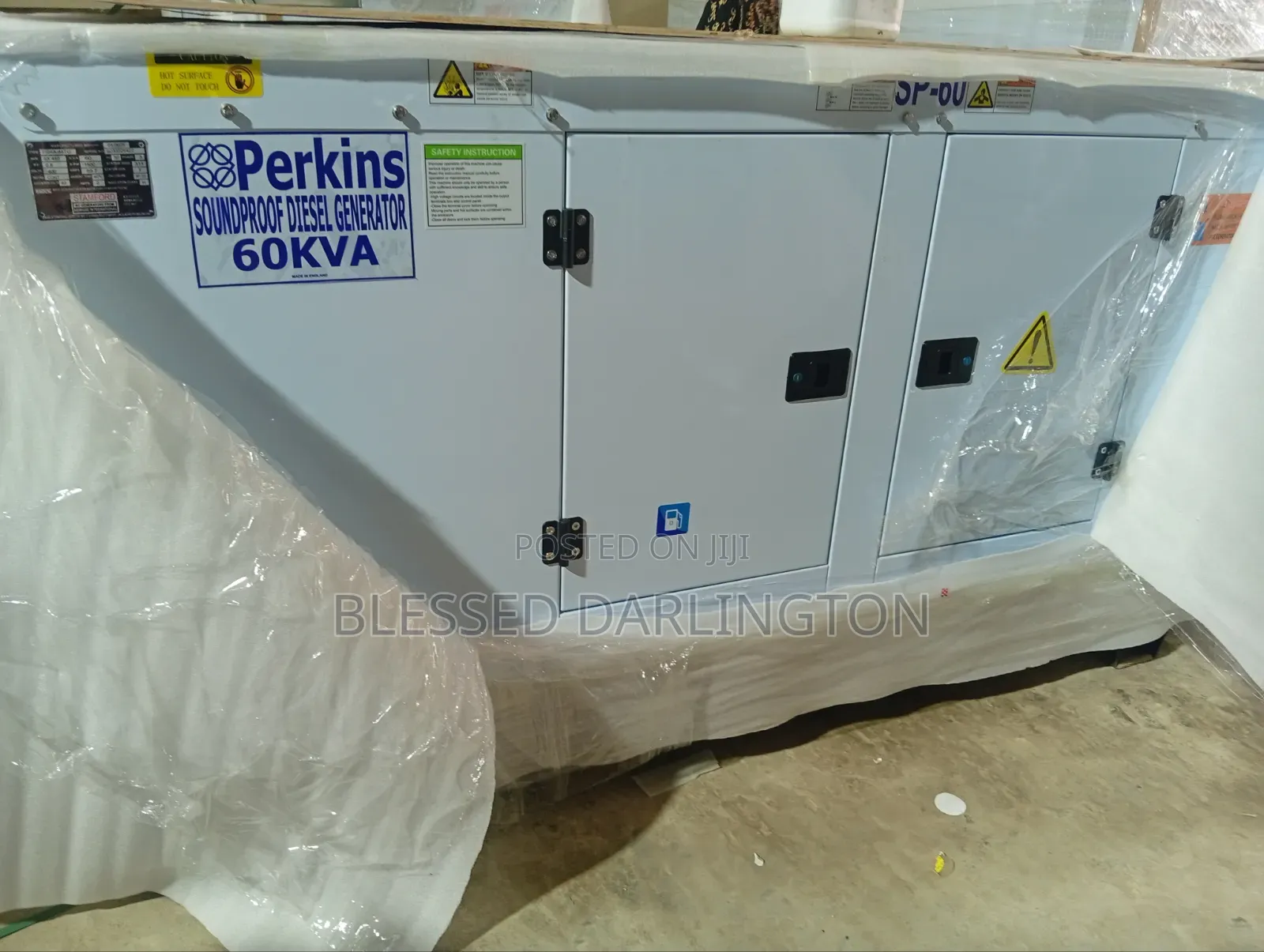 60kva Perkins Soundproof Diesel Generator 