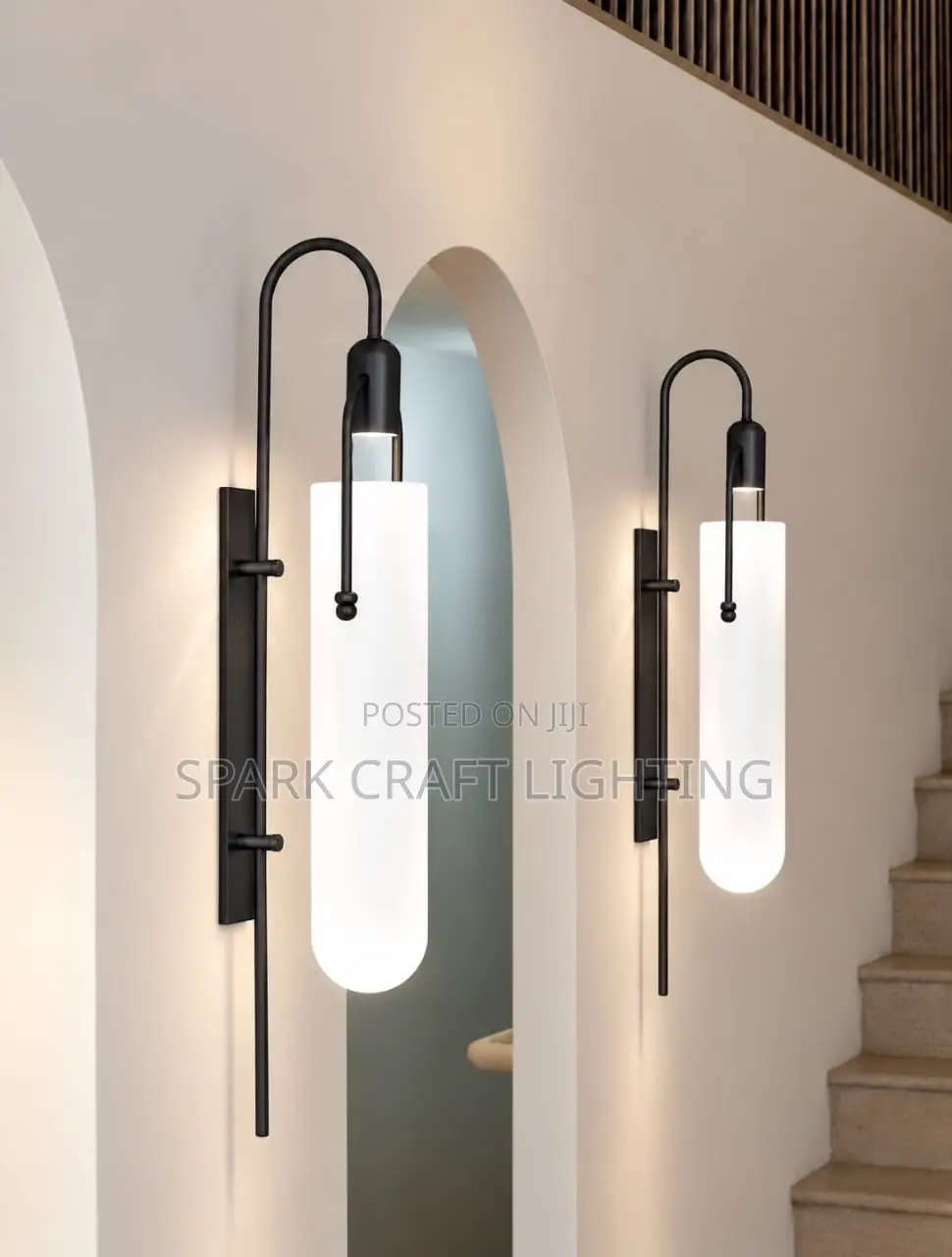 Modern Wall Sconce – Black & Gold Wall Lamp